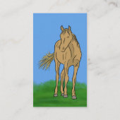 Horseback Riding Instructors Horse Thmed Visitekaartje (Achterkant)