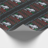 Horseback Riding Jumping Merry Kerstmis Cadeaupapier (Hoek)