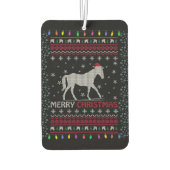 Horseback Riding Jumping Merry Kerstmis Luchtverfrisser (Achterkant)
