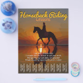 Horseback Riding Lessen. Paardenboarding.Trails Flyer (Enkel)