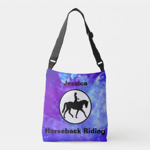 Horseback Riding Waterverf Crossbody Bag Tas