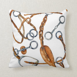 Horsebit Pattern Pillow Kussen