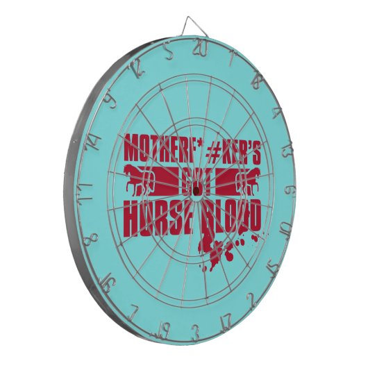Horsebloed Dartbord (Voorkant Links)