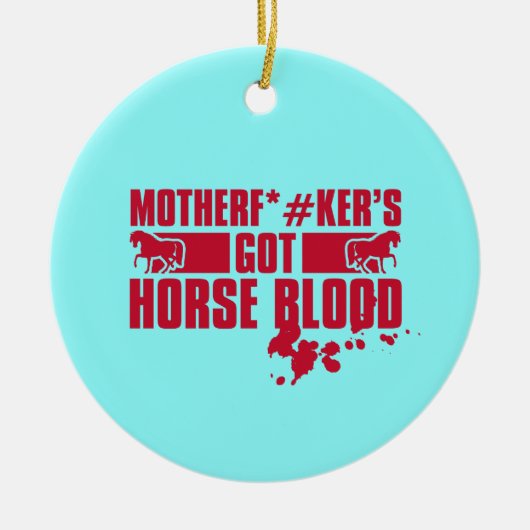 Horsebloed Keramisch Ornament (Voorkant)