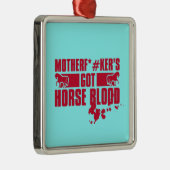 Horsebloed Metalen Ornament (Rechts)