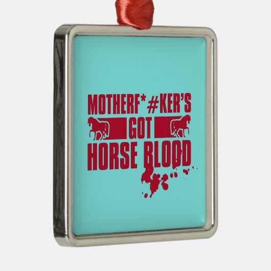 Horsebloed Metalen Ornament (Rechts)