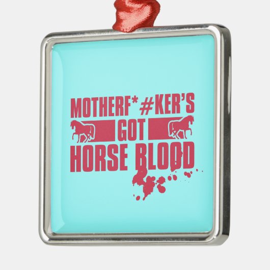 Horsebloed Metalen Ornament (Links)