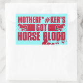 Horsebloed Rechthoekige Sticker (Tas)