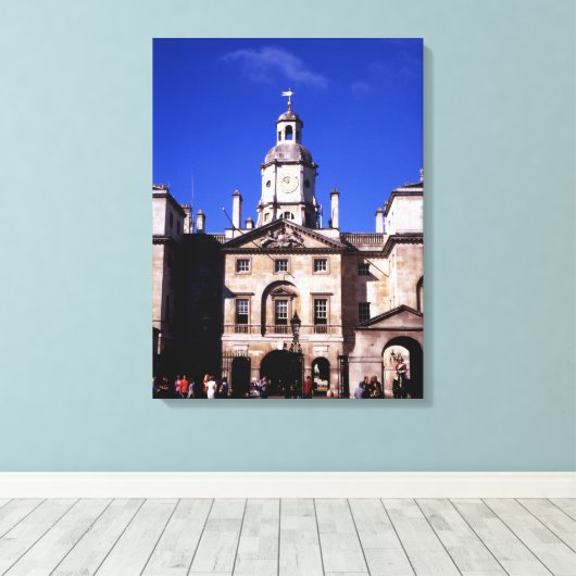 Horseguards Whitehall Canvas Afdruk (Insitu (Houten vloer))