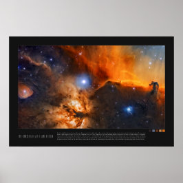 Horsehead and Flame Nebula (Barnard 33, NGC 2024) Poster