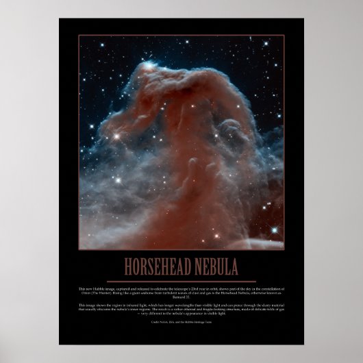 HORSEHEAD NEBULA - Hubble Poster (Voorkant)