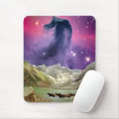 Horsehead Nebula over looppaarden Muismat (Met muis)