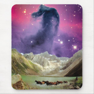 Horsehead Nebula over looppaarden Muismat