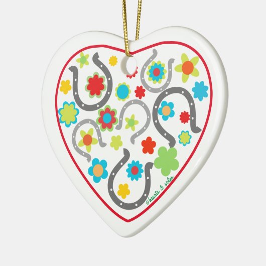 Horsehoe Heart Ornament (Links)