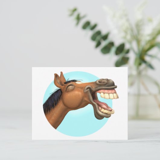 Horselaugh Briefkaart (Staand voorkant)