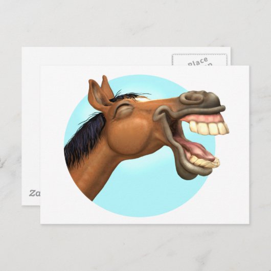 Horselaugh Briefkaart (Voorkant / Achterkant)