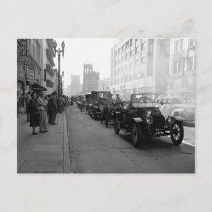 Horseless Carriage Parade, Los Angeles, Verenigde  Briefkaart
