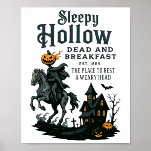Horseman Halloween Sleepy Hollow Headless Poster