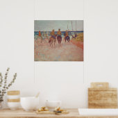 Horseman op de strand van 1902 poster (Keuken)