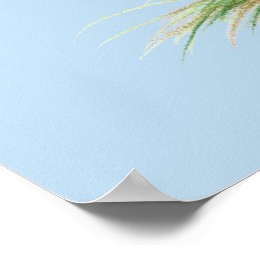 Horseman Pouter Blue Poster (Hoek)