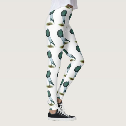 Horseman Pouter Pigeon Blue Leggings (Rechts)