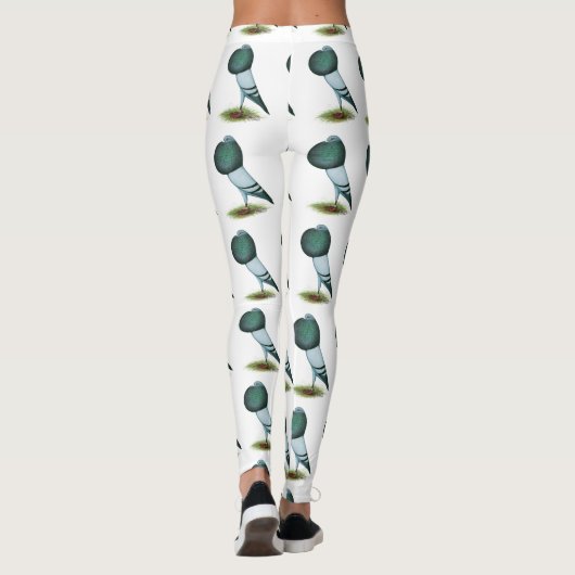 Horseman Pouter Pigeon Blue Leggings (Achterkant)