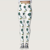Horseman Pouter Pigeon Blue Leggings (Voorkant)