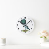 Horseman Pouter Pigeon Blue Ronde Klok (Huis)