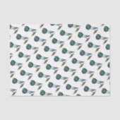 Horseman Pouter Pigeon Blue Tissuepapier (Voorkant)