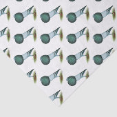 Horseman Pouter Pigeon Blue Tissuepapier (Detail)