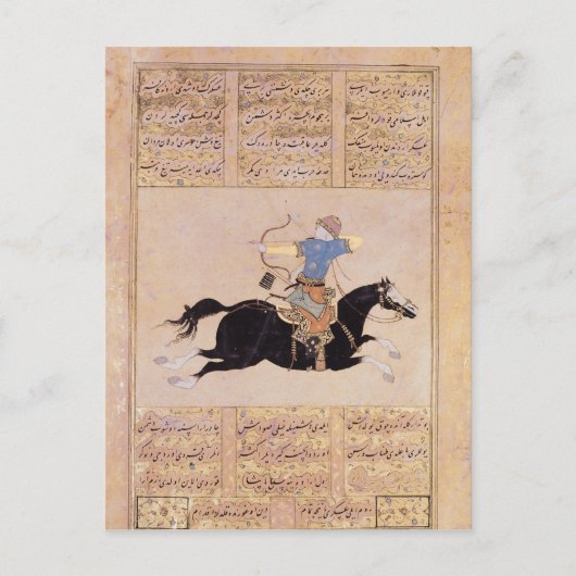 Horseman tekent zijn buis briefkaart (Voorkant)