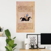 Horseman tekent zijn buis poster (Thuiskantoor)