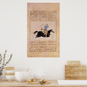 Horseman tekent zijn buis poster (Keuken)