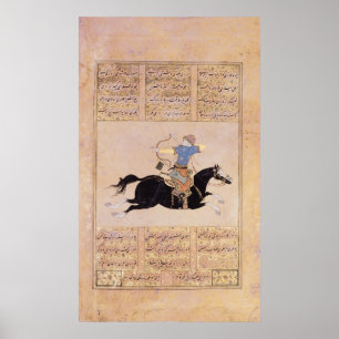 Horseman tekent zijn buis poster