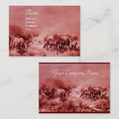 HORSEN, Rood bruin Visitekaartje (Voorkant / Achterkant)