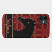 Horsen VIII (maroon) Case-Mate iPhone Case (Achterkant (horizontaal))