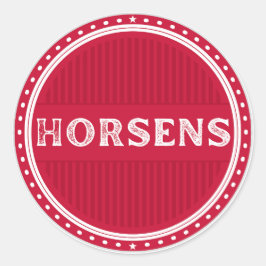 Horsens City Pride Emblem – Danish Identity Ronde Sticker