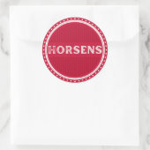 Horsens City Pride Emblem – Danish Identity Ronde Sticker (Tas)