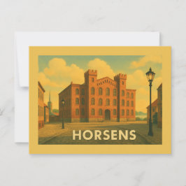 Horsens Denemarken Haven Briefkaart