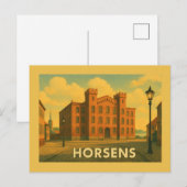 Horsens Denemarken Haven Briefkaart (Voorkant / Achterkant)