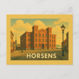 Horsens Denemarken Haven Briefkaart