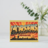 Horsens Denemarken Haven Briefkaart (Staand voorkant)