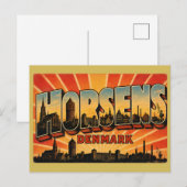 Horsens Denemarken Haven Briefkaart (Voorkant / Achterkant)