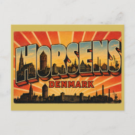 Horsens Denemarken Haven Briefkaart