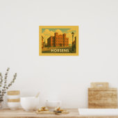 Horsens Denemarken Haven Poster (Keuken)