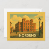 Horsens Denmark Harbor Briefkaart (Voorkant / Achterkant)