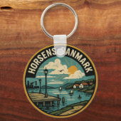 Horsens Denmark Harbor Sleutelhanger (Achterkant)
