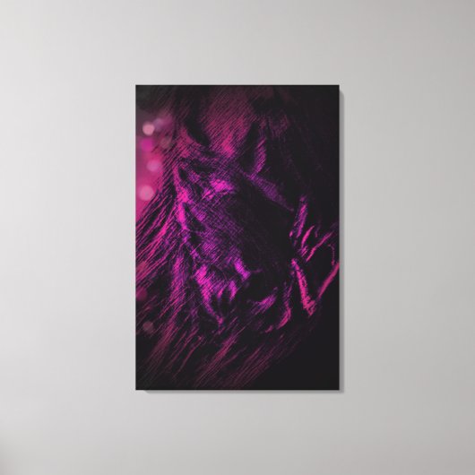 HorseOnPurple - Wrapped Canvas Afdruk (Voorkant)