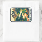 Horsepasture River North Carolina Kleuren Rechthoekige Sticker (Tas)