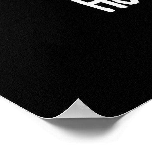 Horseradish Funny Horse Pun Dark BG Poster (Hoek)